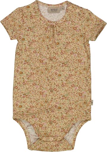 Wheat - Jersey Body SS // Barely beige small flowers 